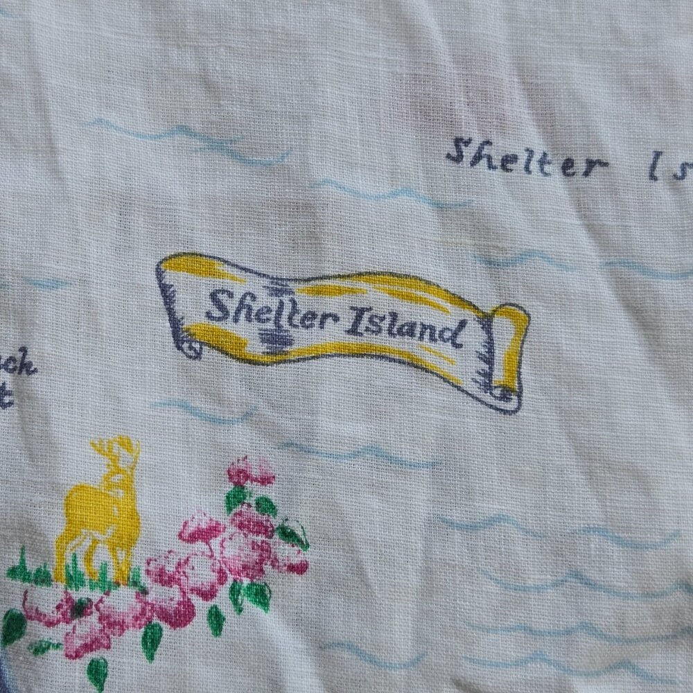 NWT Shelter Island Map Linen Dress Hamptons Long Island NY - Picture 10 of 10